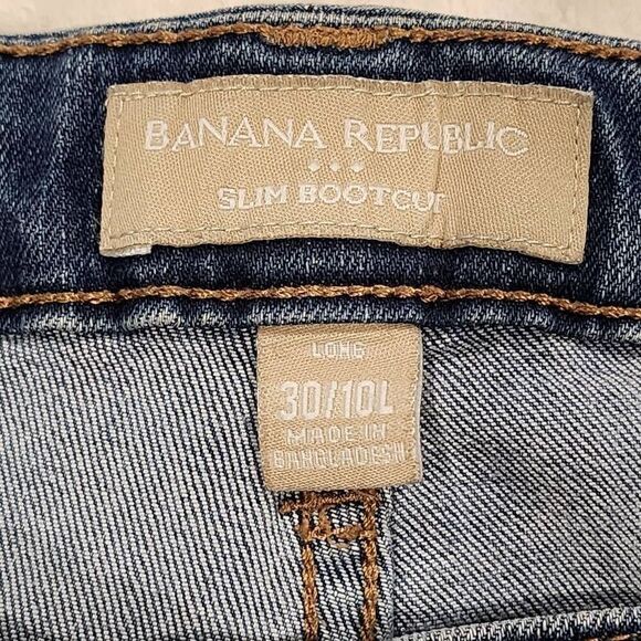 Banana Republic Womens Jeans Size 30/10L Cotton Blend Blue - Picture 7 of 8